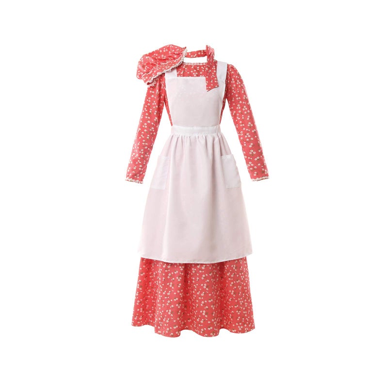 NSPSTT Prairie Dress Women Pioneer Dress Colonial Costume Women Amish Old Fashioned Floral Dresses - Image 1